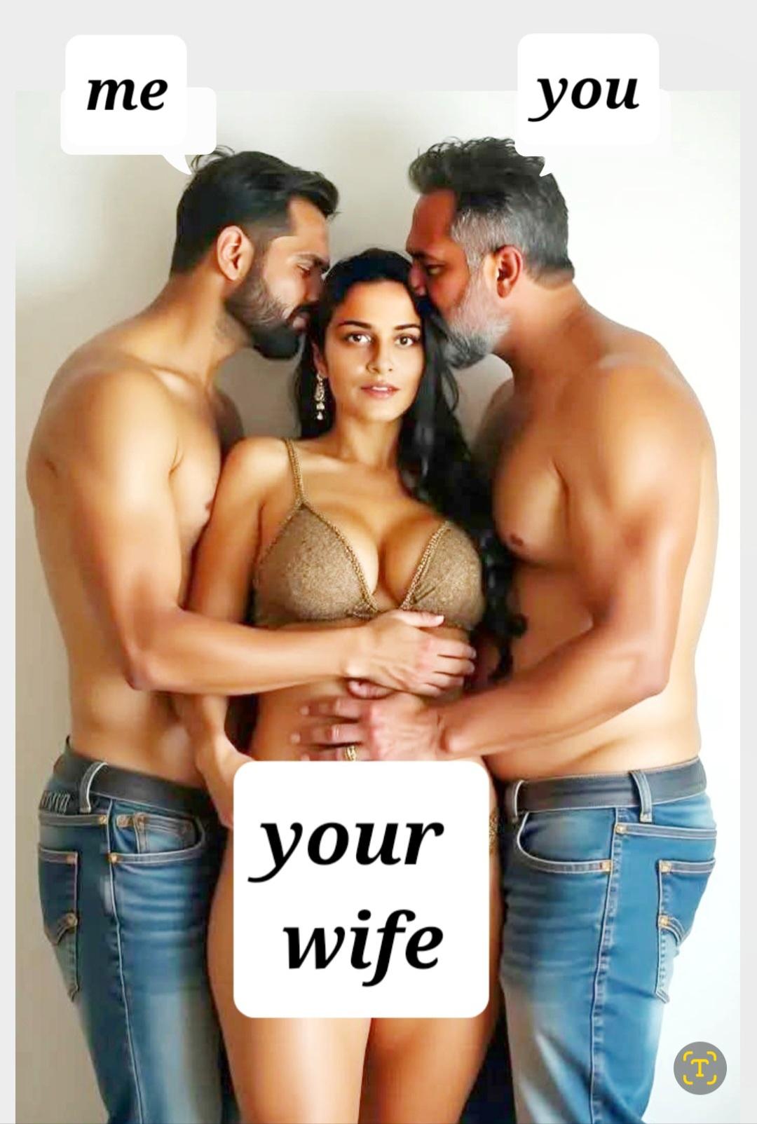 Image of Threesome,couple , couckold .wife sawp massage කාන්තාවන් සඳහා පමණයි